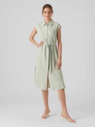 VERO MODA Shirt dress 'MYMILO' in Green