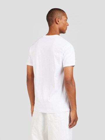 Cleptomanicx T-Shirt 'Möwe Balloon' in Weiß