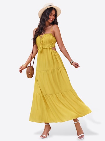 Imily Bela Letnia sukienka w kolorze żółty
