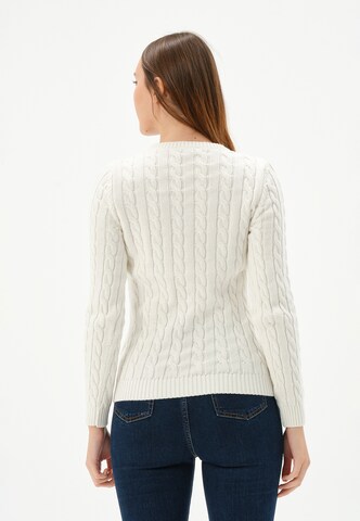 Pull-over Giorgio di Mare en blanc