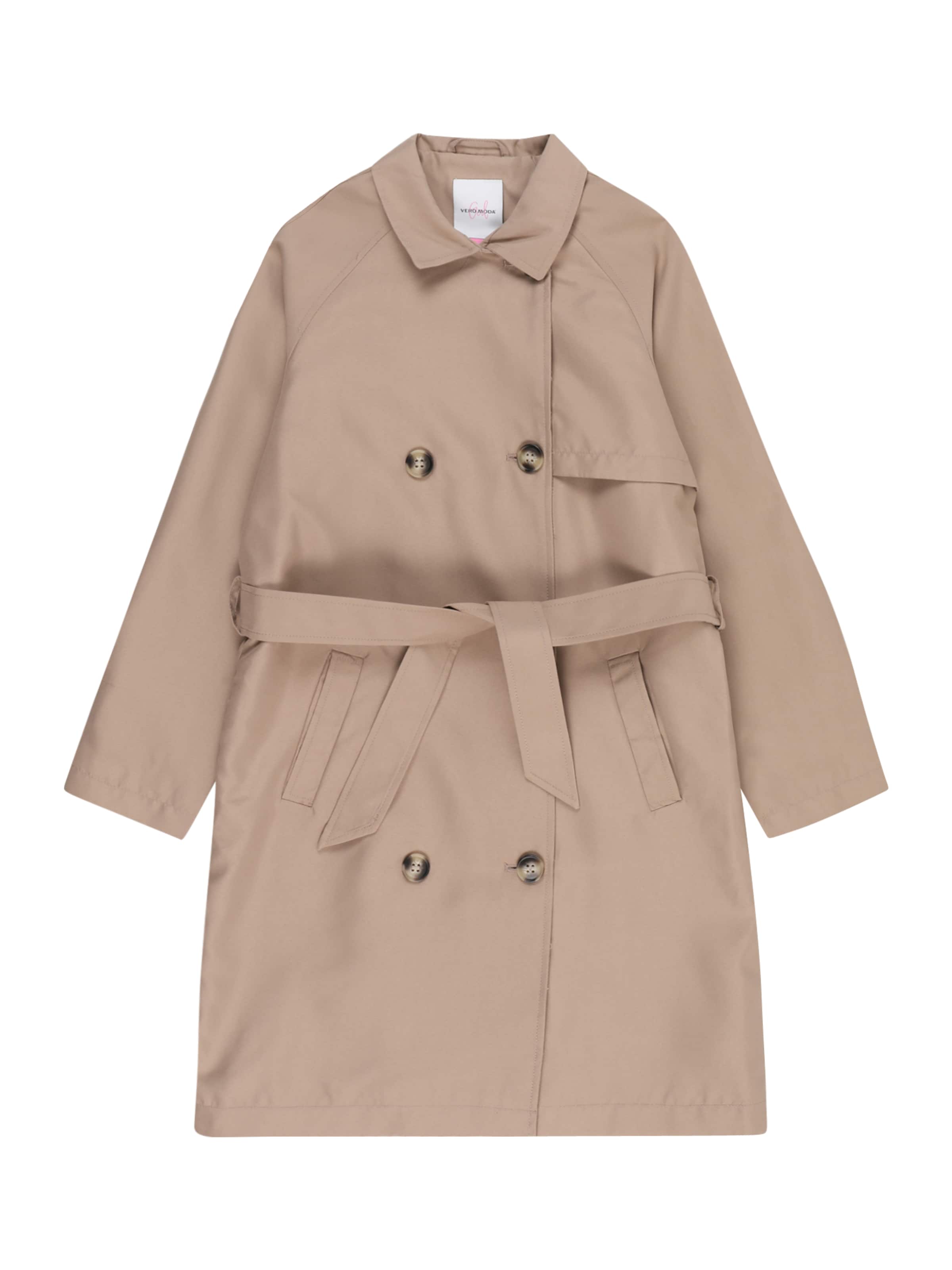 Manteau 'Doreen' Vero Moda Girl en beige : devant