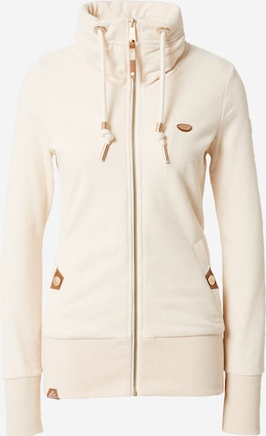 Ragwear Zip-Up Hoodie 'RYLIE' in Beige: front