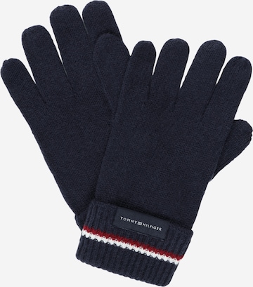 TOMMY HILFIGER Full finger gloves in Blue: front