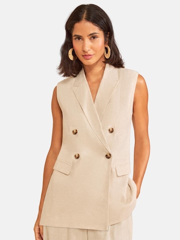 love & roses Weste in Beige: Vorderseite