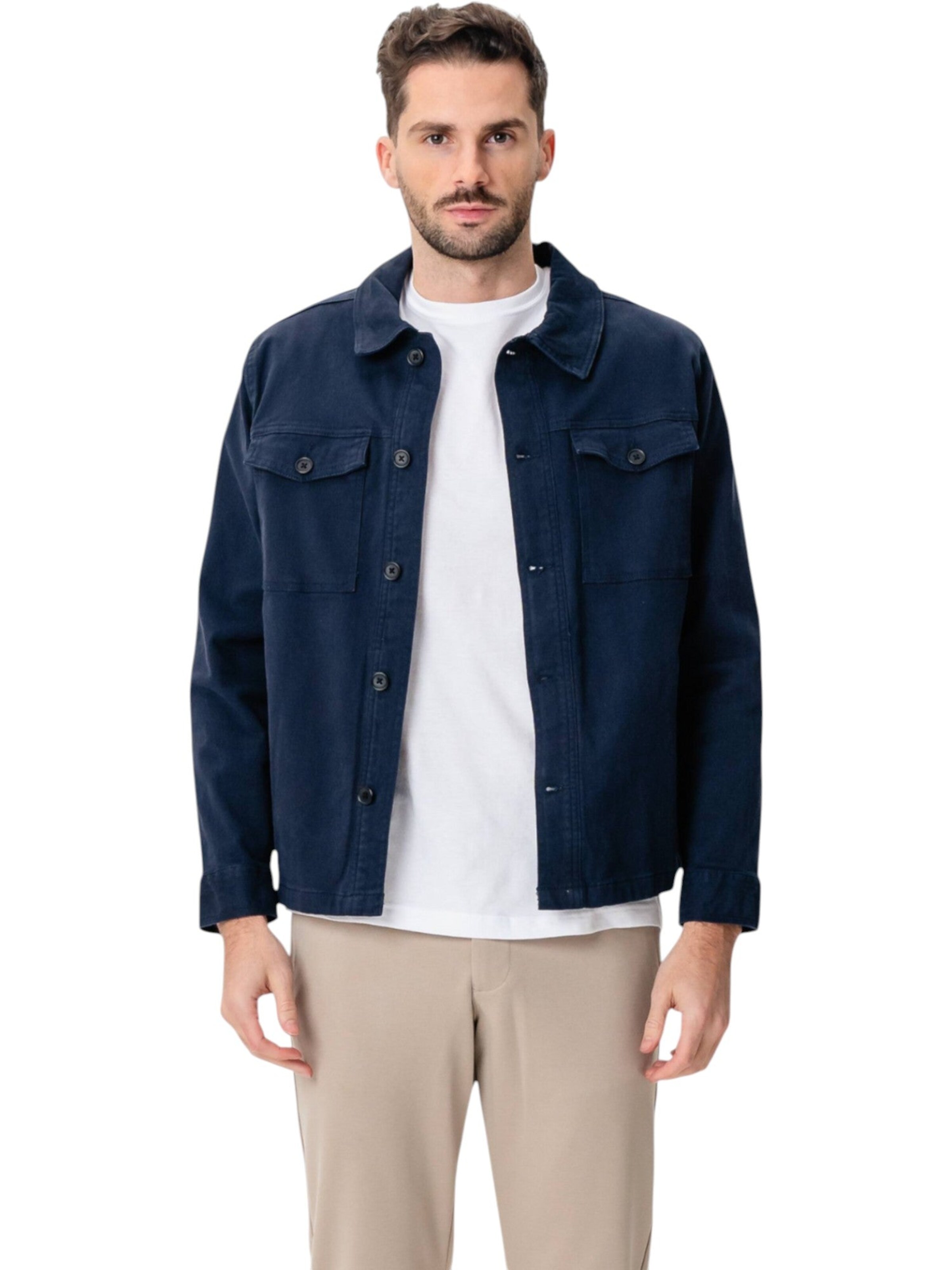 TEESHOPPEN Jacke in Blau: Vorderseite