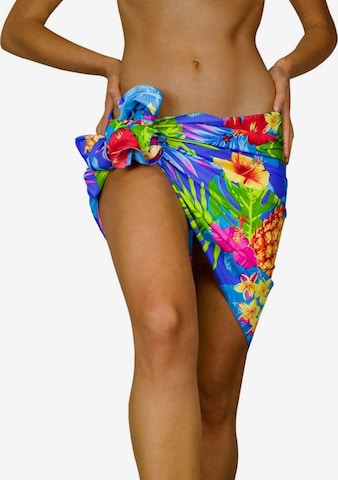 Foulard 'Pineapple' di King Kameha in blu: frontale