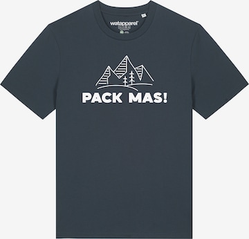 Watapparel Shirt ' Pack mas! ' in Grau: Vorderseite