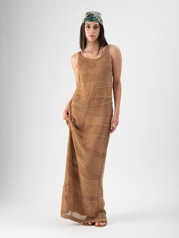 MND Dress 'Net' in Beige: front