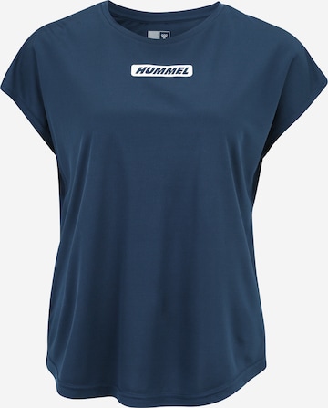 T-shirt fonctionnel 'Tola' Hummel en bleu : devant