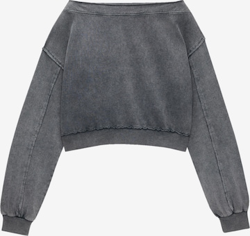 Pull&Bear Sweatshirt in Grau: predná strana