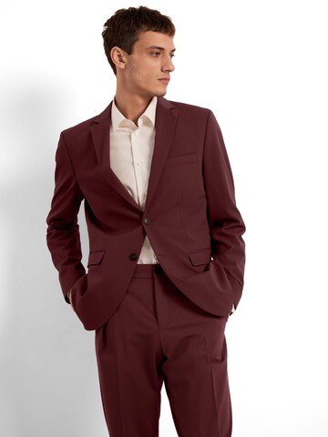 SELECTED Slim Fit Sakko in Rot: Vorderseite