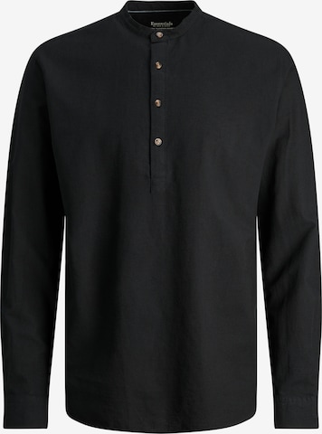 JACK & JONES Button Up Shirt 'Summer' in Black: front