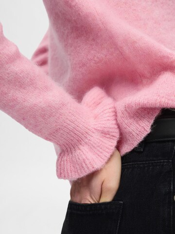 Pull-over 'SLFLulu' SELECTED FEMME en rose