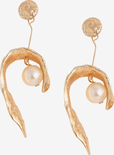 SOHI Náušnice 'Cherry' - zlatá / perlově bílá, Produkt