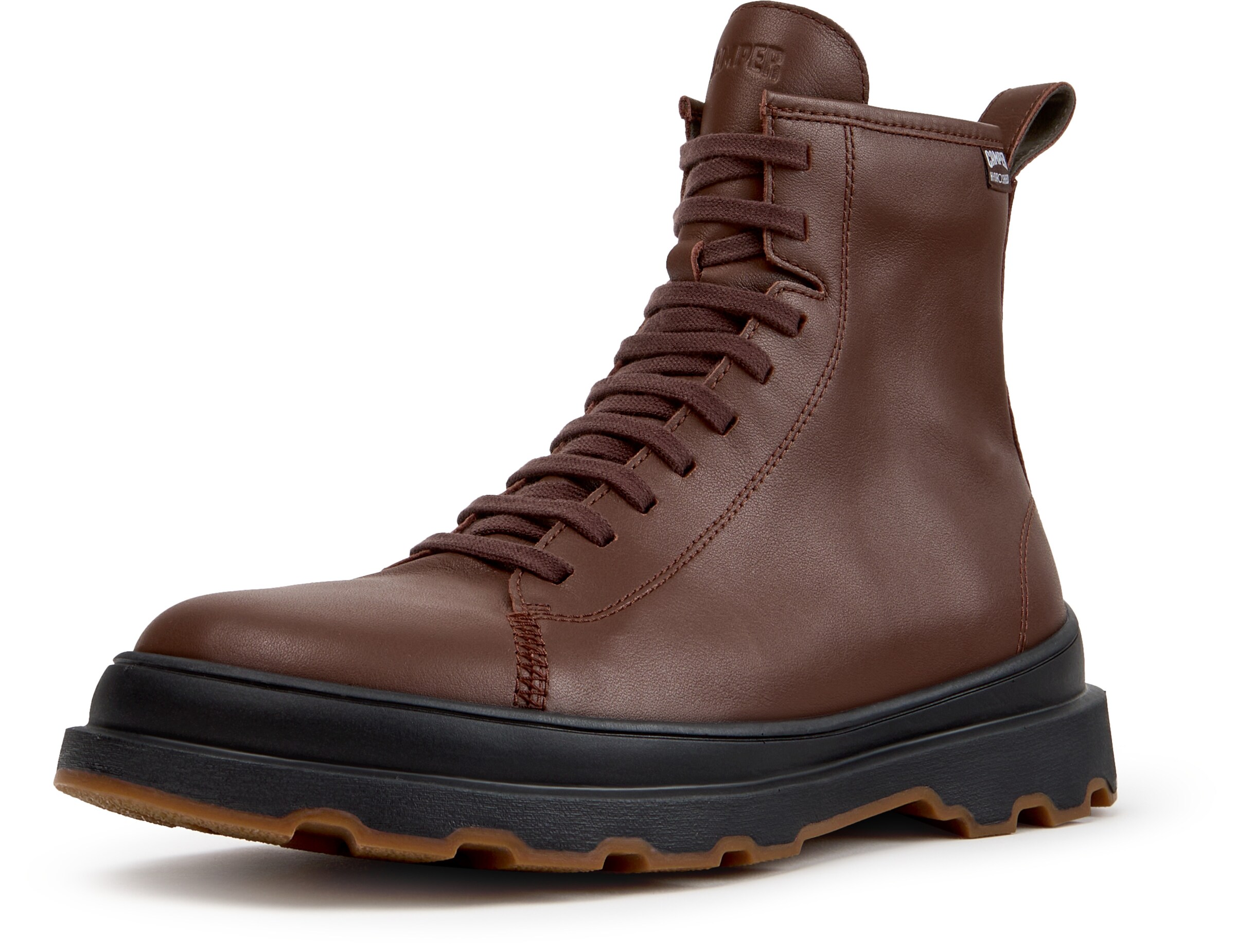 Stivale stringato ' Brutus+ ' di CAMPER in marrone: frontale