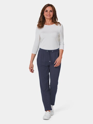 Goldner Regular Bandplooibroek in Blauw