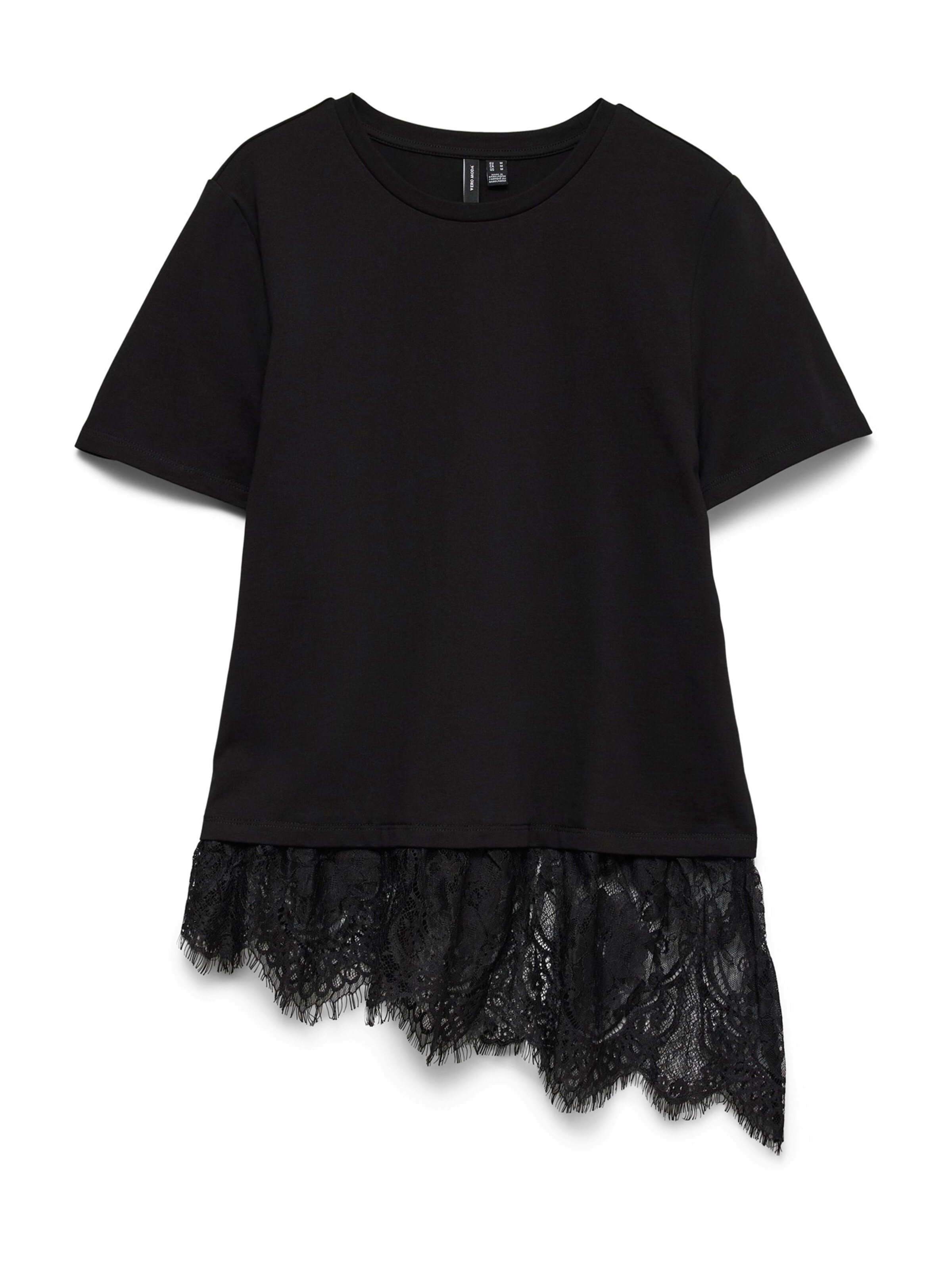 Vero Moda Petite Shirt 'VMBRIT' in Zwart: voorkant
