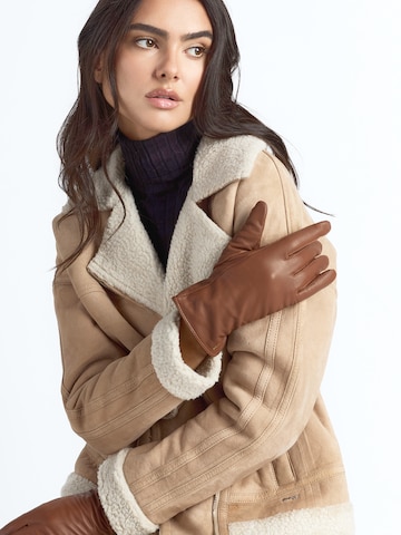 Maze Vingerhandschoenen in Bruin