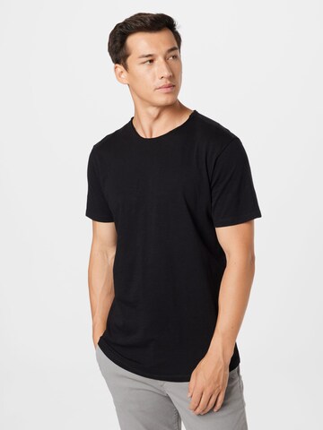 Tricou 'Basher' de la JACK & JONES pe negru: față