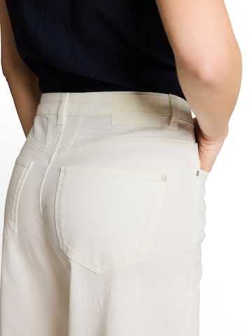 TOM TAILOR Laiad sääred Teksapüksid 'LUNA', värv valge