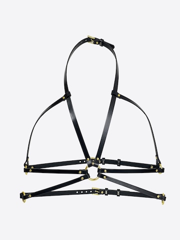 Haute Cuir Riem 'Skinny Body' in Zwart: voorkant