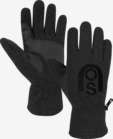 normani Fingerhandschuhe 'Nuuk' in Schwarz: Vorderseite