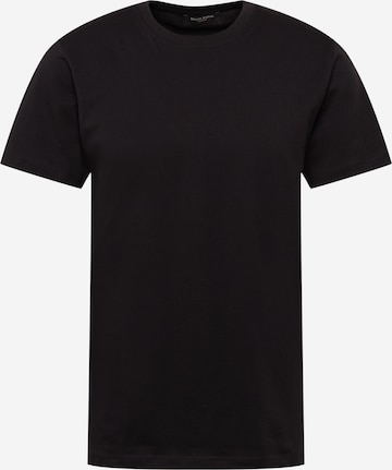 BRUUNS BAZAAR - Camisa 'Gustav' em preto: frente