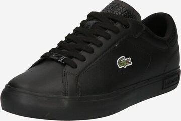 LACOSTE Sneakers laag 'Powercourt' in Zwart: voorkant