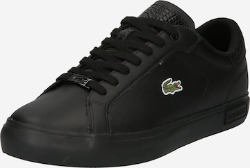 Sneaker bassa 'POWERCOURT' di LACOSTE in nero: frontale