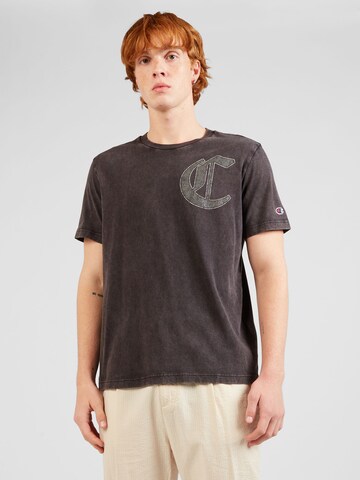 Champion Authentic Athletic Apparel - Camisa 'Pop Punk' em castanho: frente