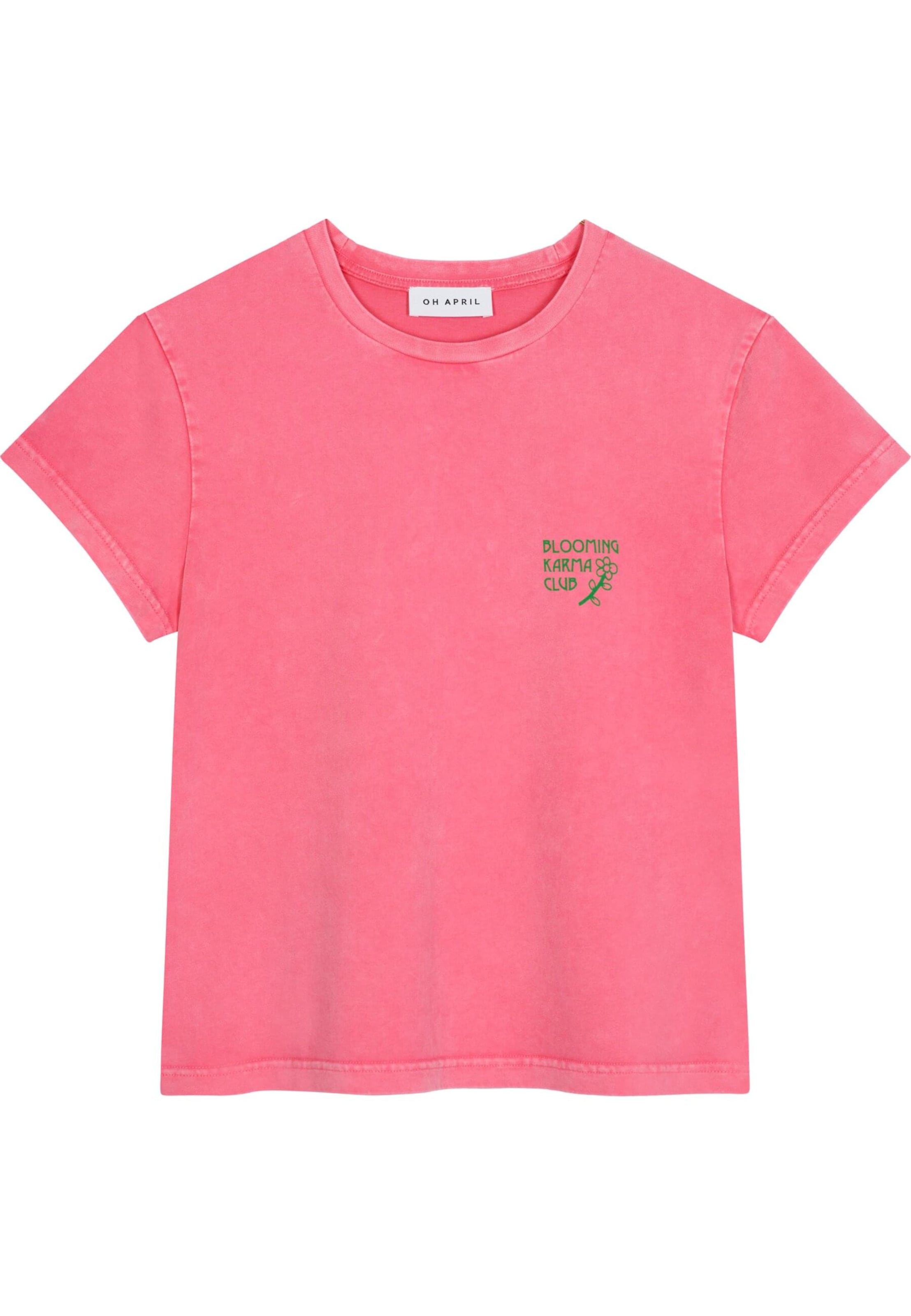 OH APRIL T-shirt 'Bloom' i rosa: framsida