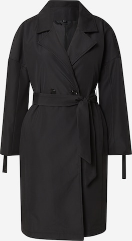 TrendyolPrijelazni kaput - crna boja: prednji dio