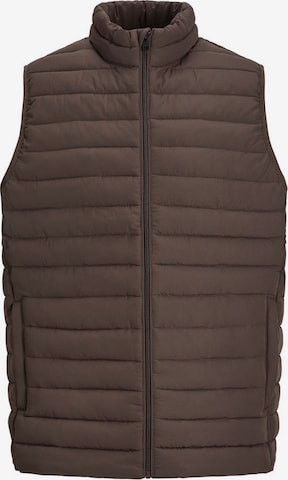 JACK & JONES Vest in Brown: front