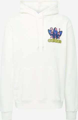 ADIDAS ORIGINALS Sweatshirt 'TREFOIL 1' i hvid: forside