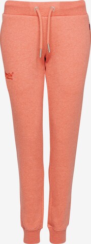 Superdry Tapered Broek in Oranje: voorkant