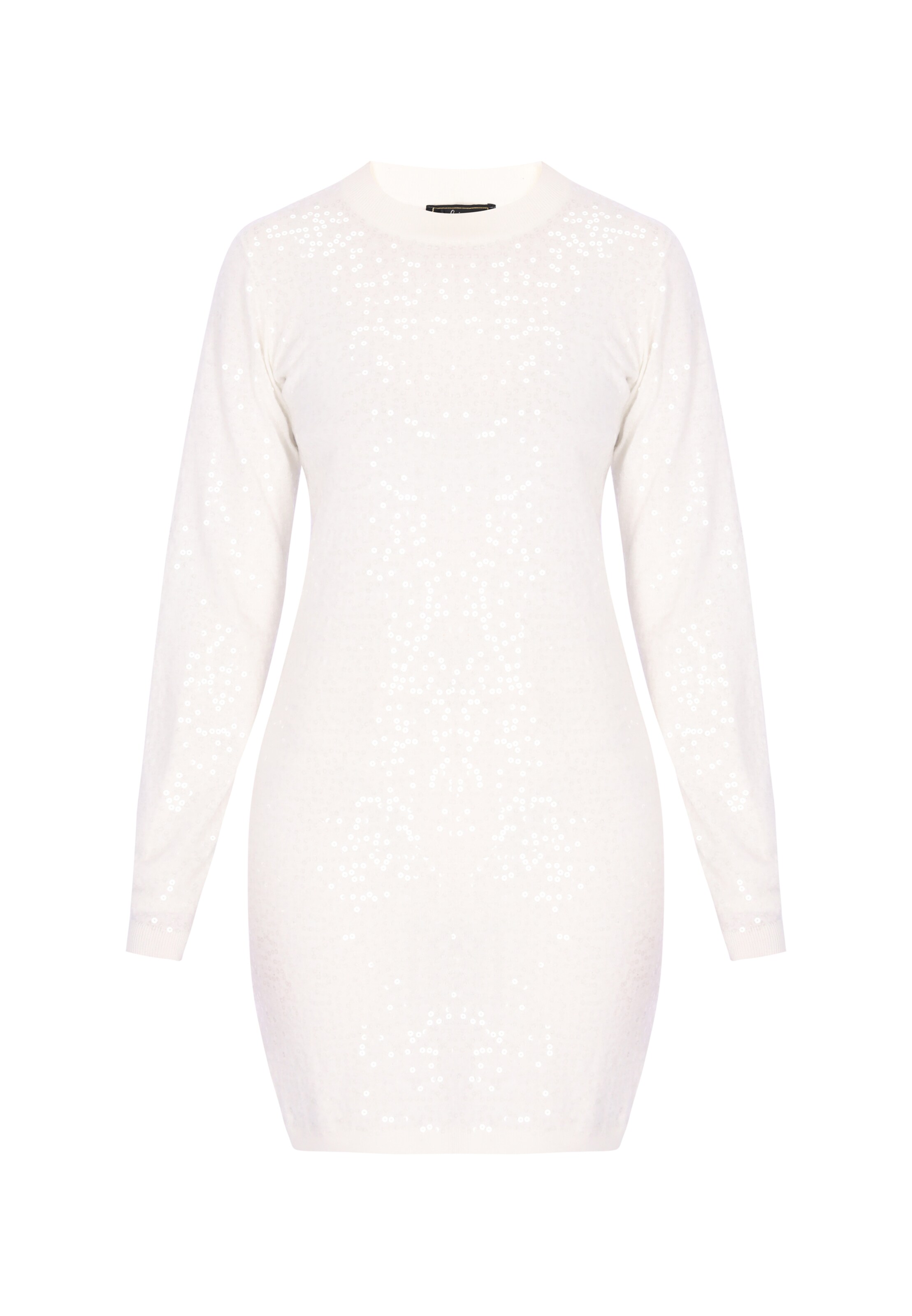 Robes en maille 'Festive' faina en beige : devant