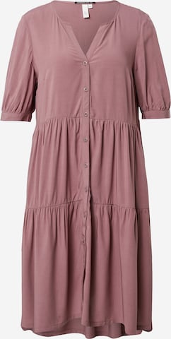 Robe-chemise QS en violet : devant