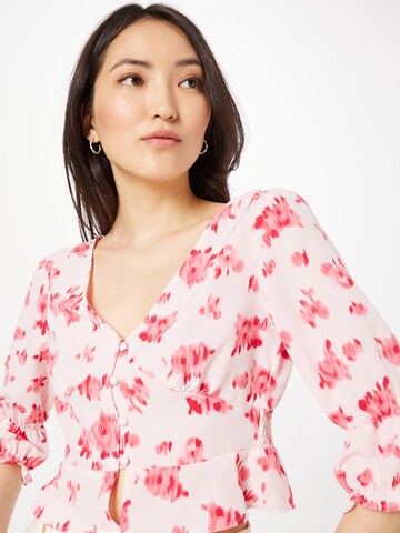 The Frolic Blouse in Pink