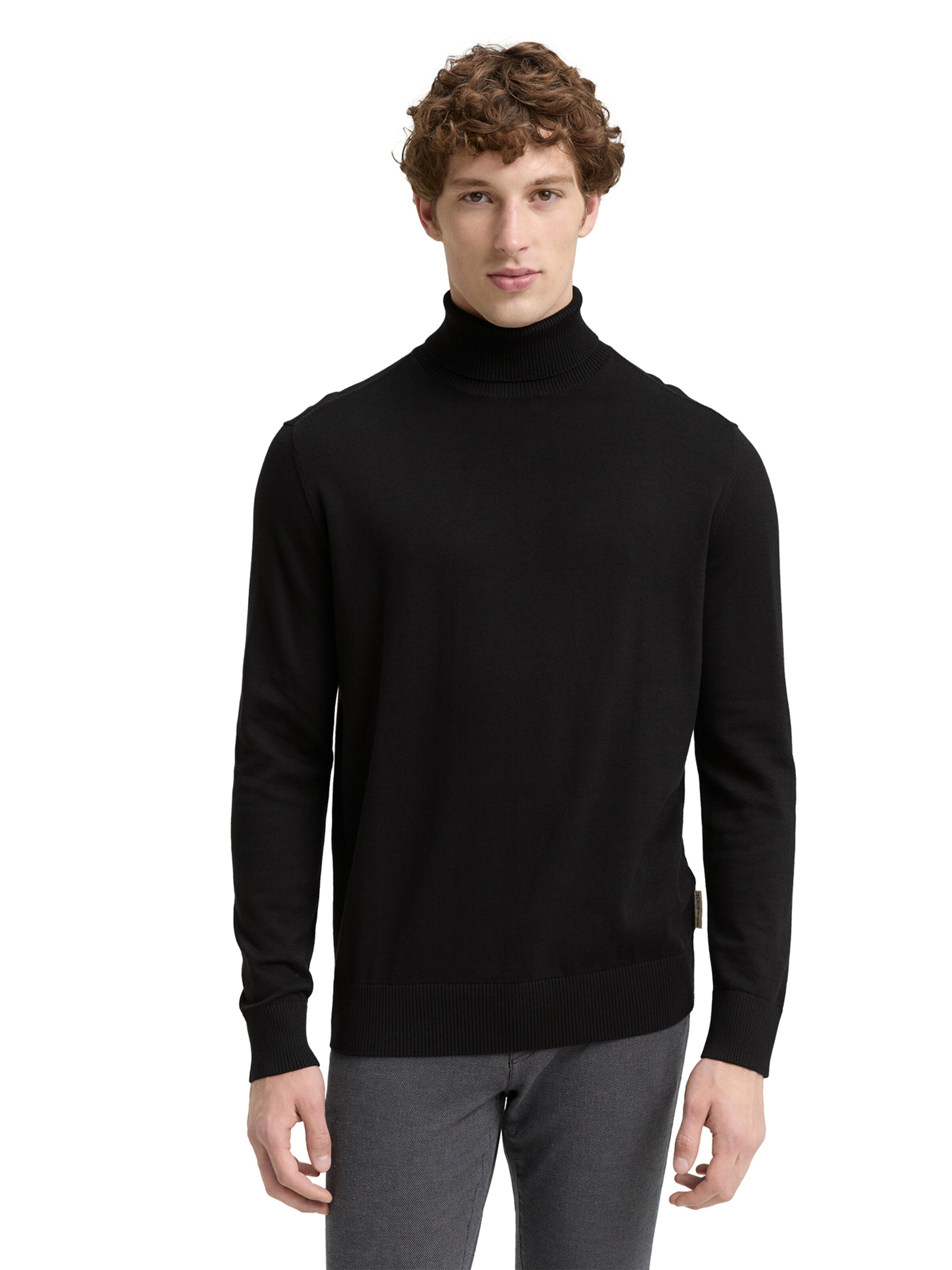 TOM TAILOR DENIM Свитер в Черный: спереди