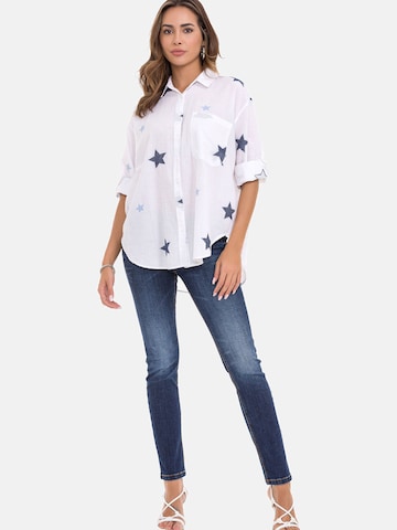 CIPO & BAXX Blouse 'WH127' in Wit