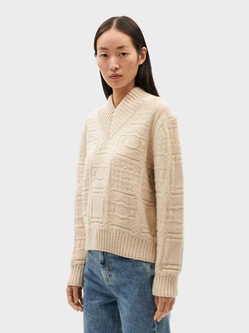 Pull-over 'Miranda' Thinking MU en beige : devant