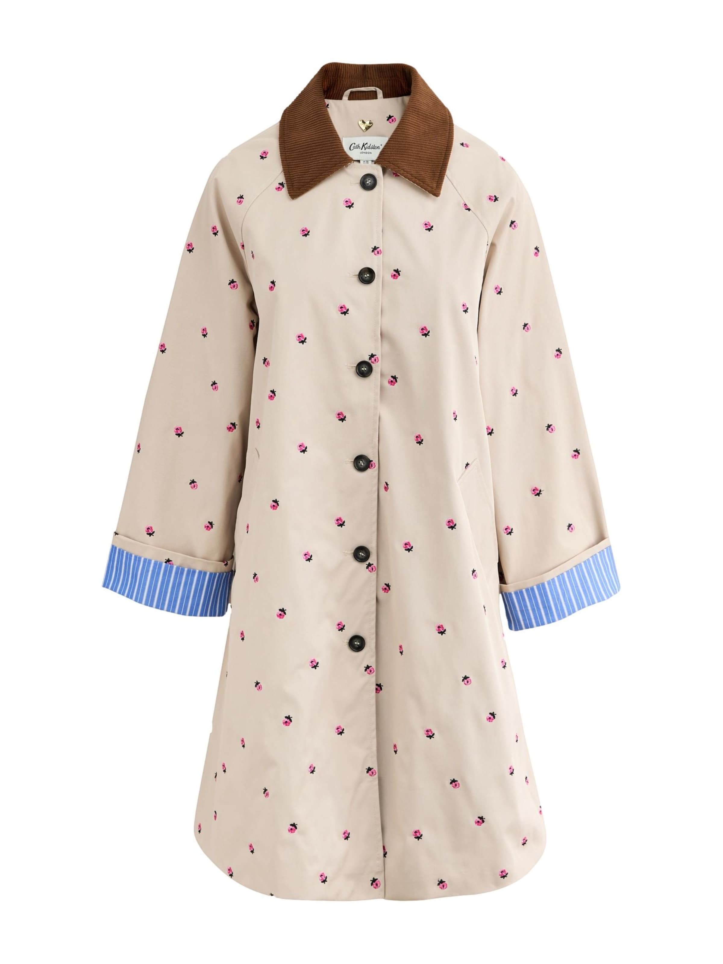 Cath Kidston - Sobretudo meia-estação em bege: frente