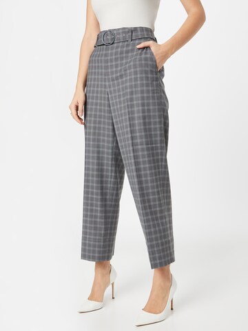 Club Monaco Loose fit Pleated Pants 'ENAMEL' in Grey: front