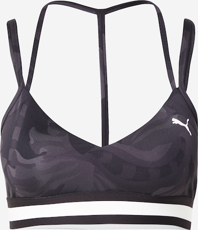 PUMA Urheilurintaliivit värissä tummanharmaa / musta / valkoinen, Tuotenäkymä