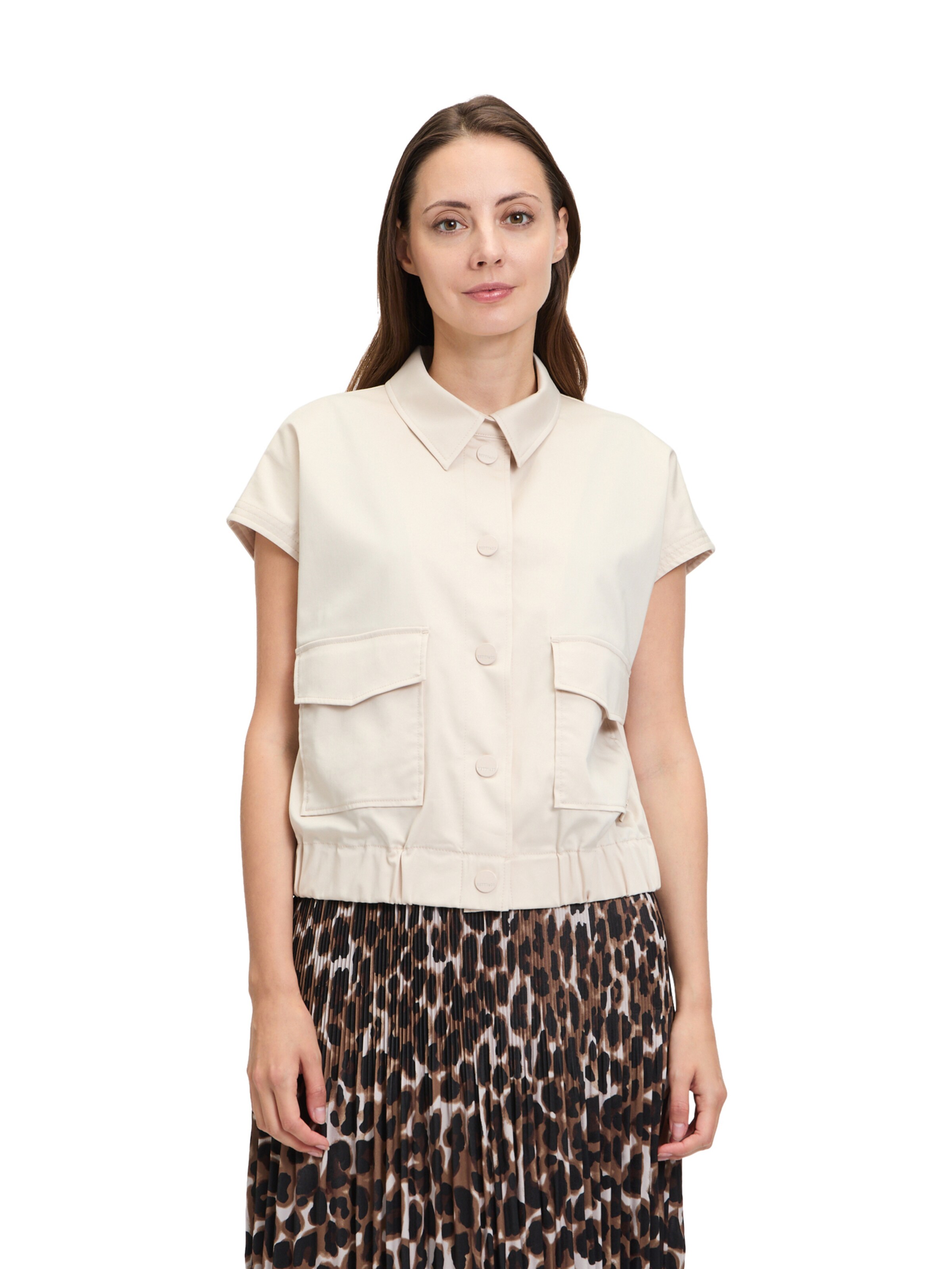 Betty & Co Bodywarmer in Beige: voorkant