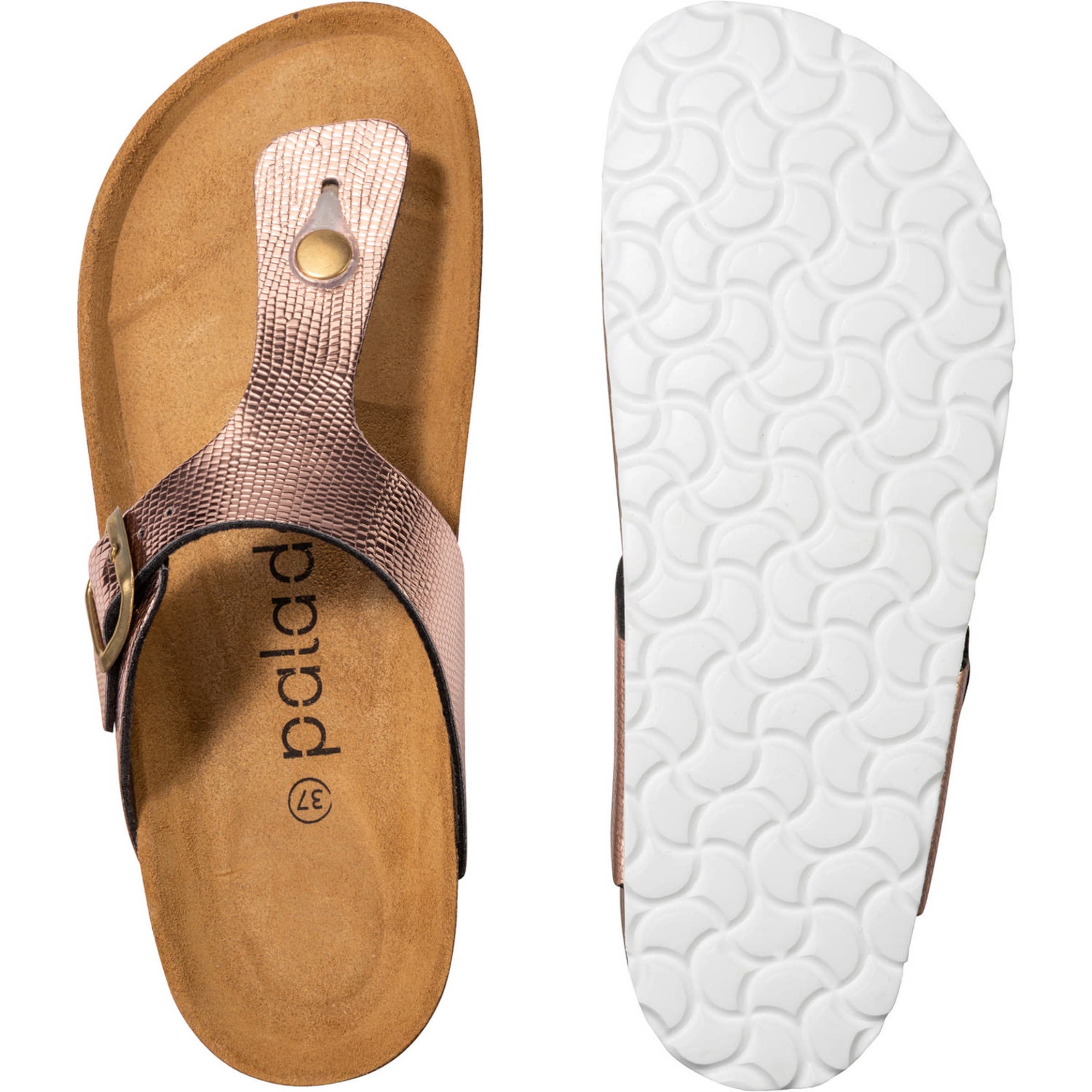 Palado Босоножки через палец 'Kos' в Ярко-розовый