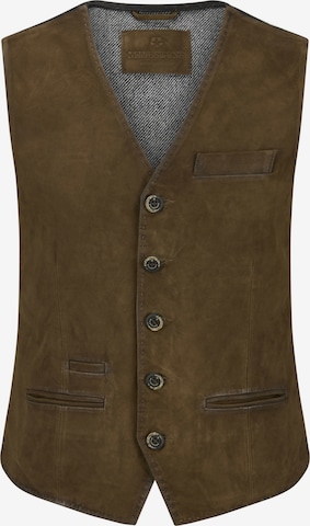 MILESTONE Bodywarmer 'MSRenzo' in Bruin: voorkant