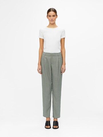 OBJECT Regular Pleat-front trousers 'KELLY' in Green