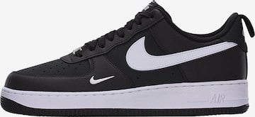 Nike Sportswear - Sapatilhas baixas 'AIR FORCE 1 '07 TECH ESS' em preto: frente