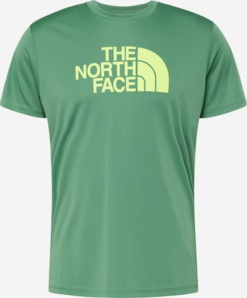 THE NORTH FACE Regularny krój Koszulka funkcyjna 'REAXION' w kolorze zielony: przód